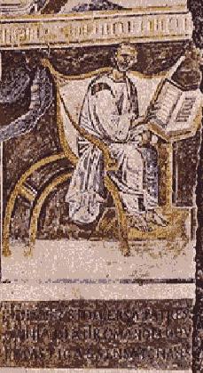 [mosaic of Augustine from the Lateran]